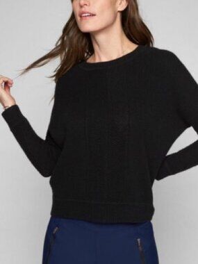 Athleta Wool Cashmere Habitat Sweater XS, Black